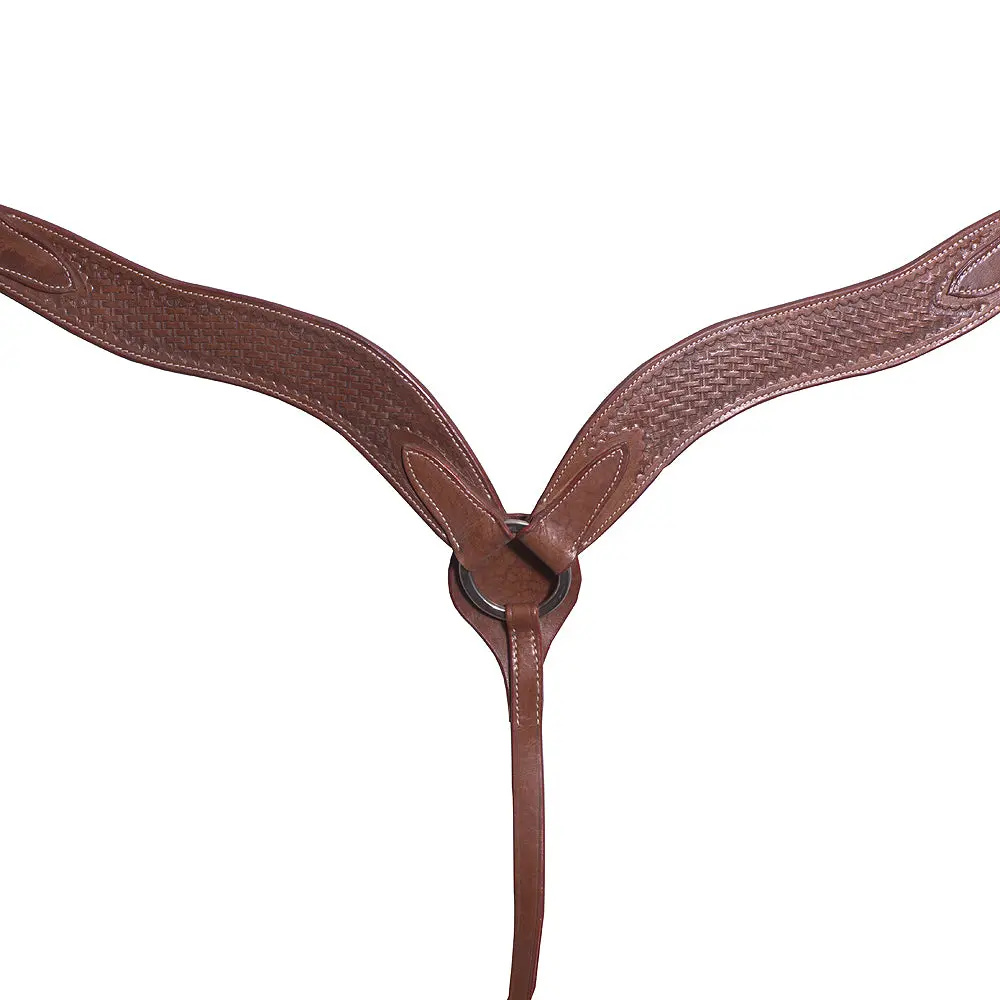 Western Horse Breast Collar Leather Brown Comfytack 1
