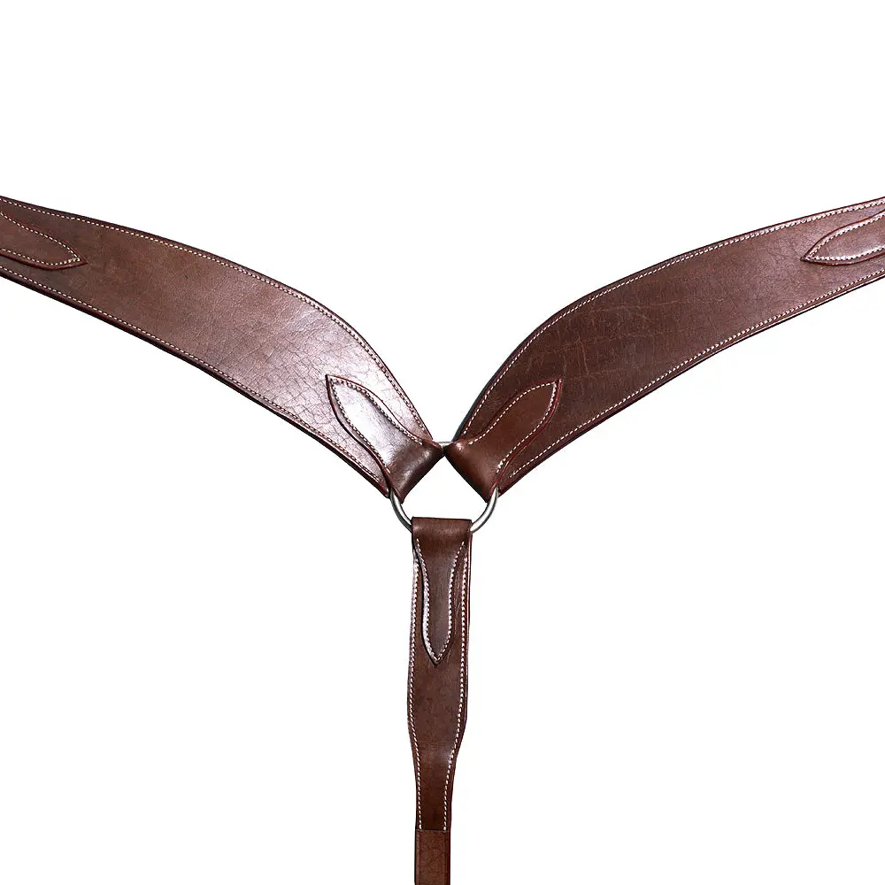 Western Horse Breast Collar Leather Brown Comfytack 1