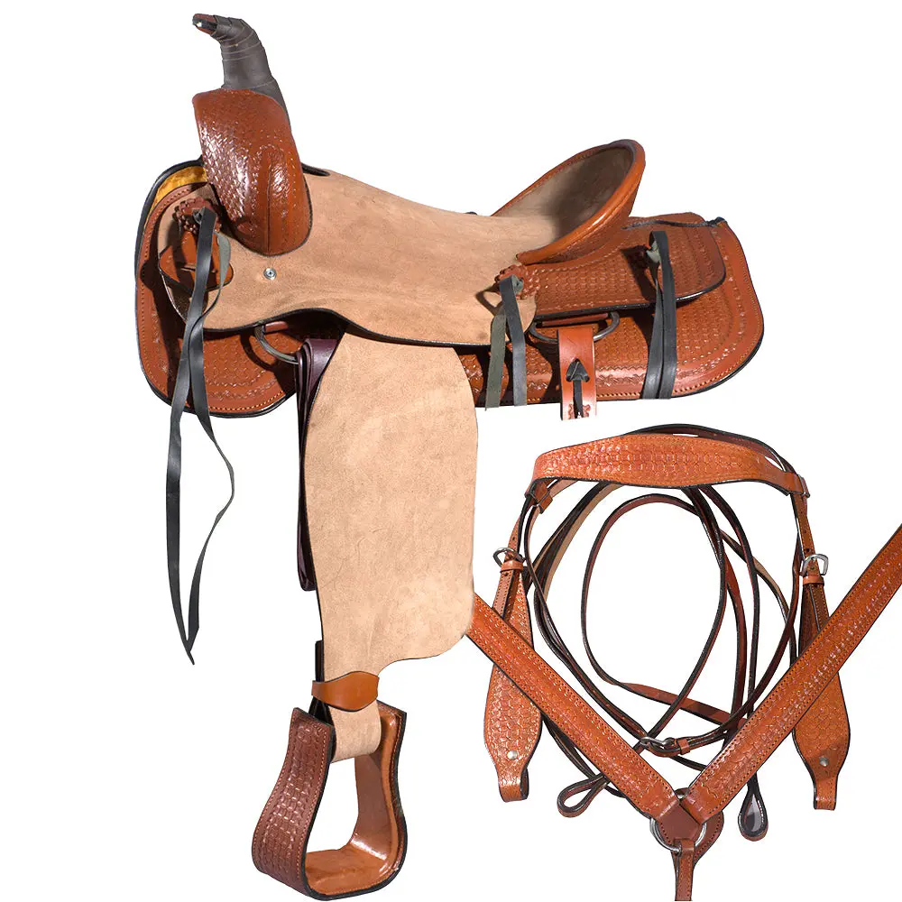16 In Western Horse Saddle Ranch Roper Trailâ Pleasureâ Leather 1
