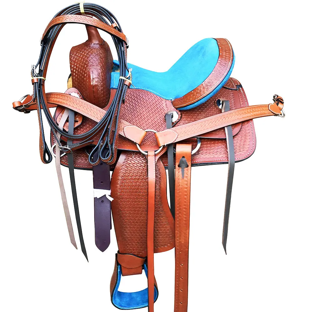 12 In Western Horse Saddle Ranch Trail Youth Child Pleasure Leather 1