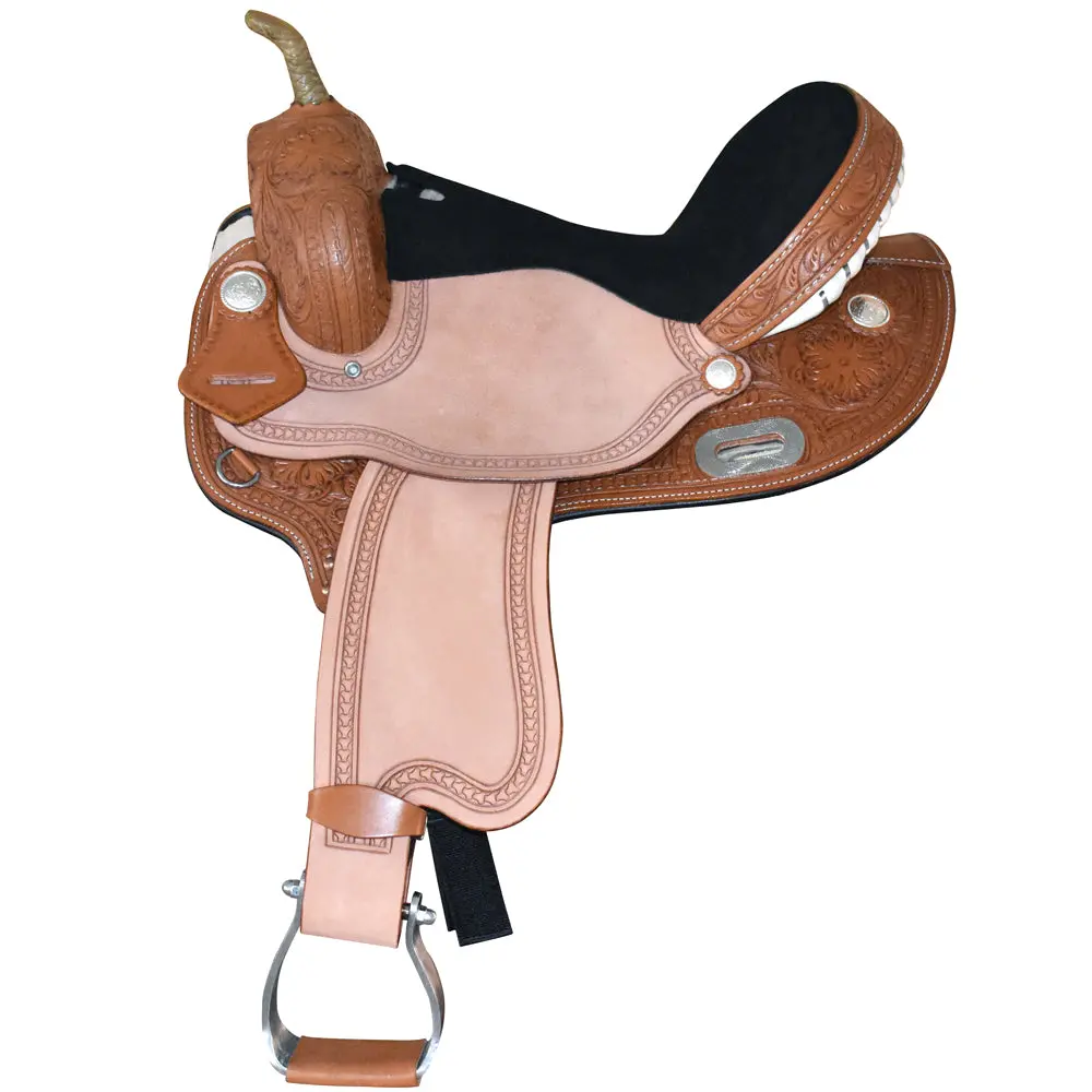16" Western Horse Ranch Roping Saddle American Leather Hilason 1