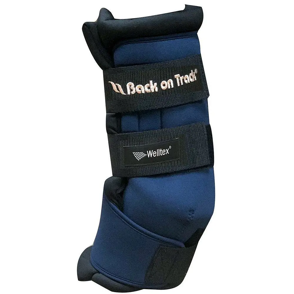 14" Back On Track Relaxed Muscles Tendons Joints Ligaments Horse Wraps Navy 1