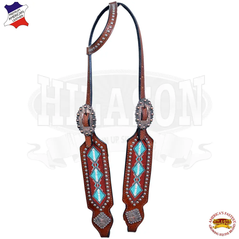 Hilason Western Horse Headstall Bridle American Leather 1