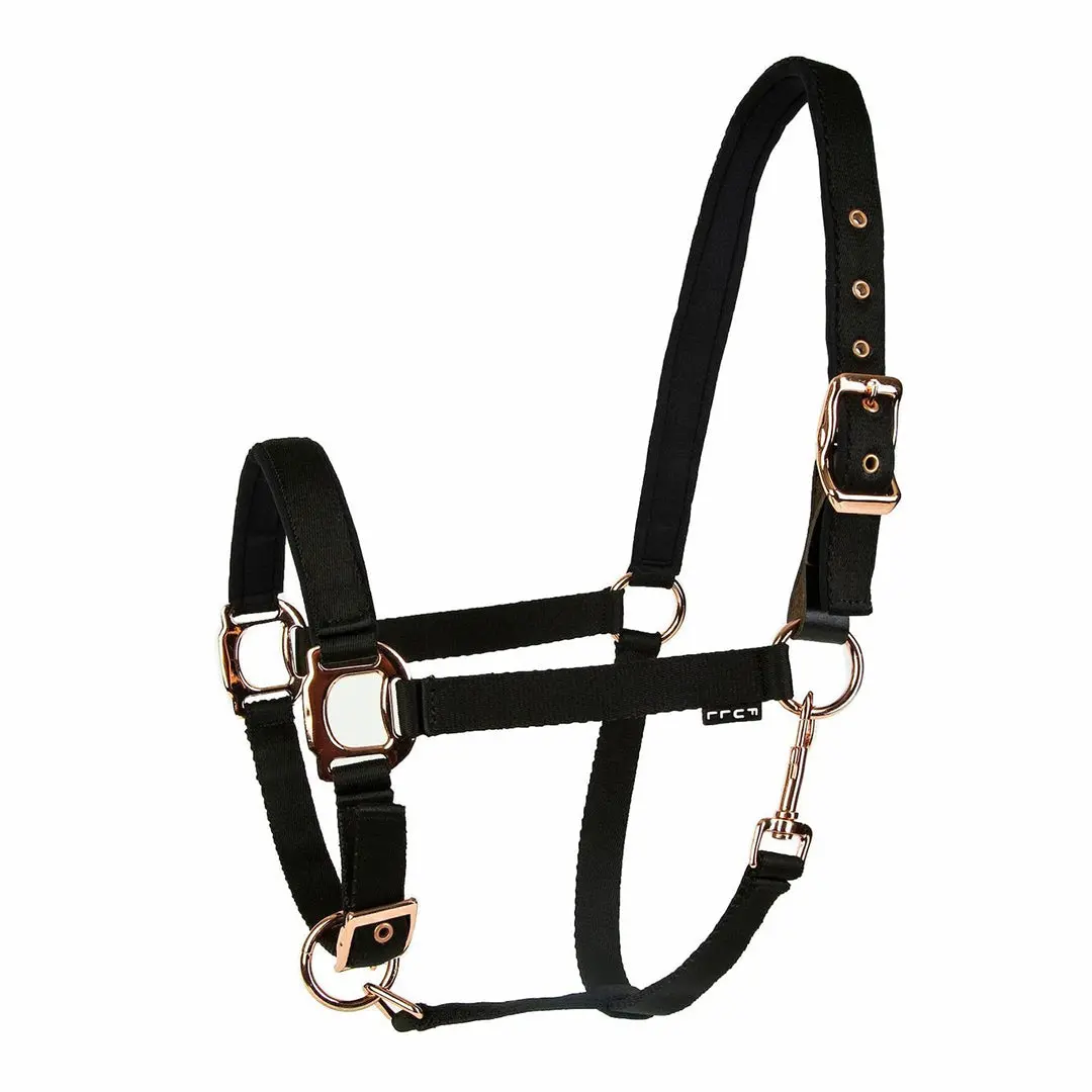 Lettia Rosegold Padded Leather Breakaway Halter 1