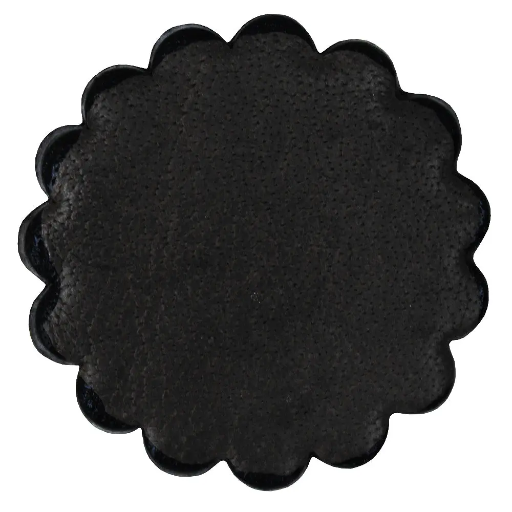 Set Of 06 Hilason Plain Scalloped Leather Rosette Concho Saddle Tack 1-3/4" 1