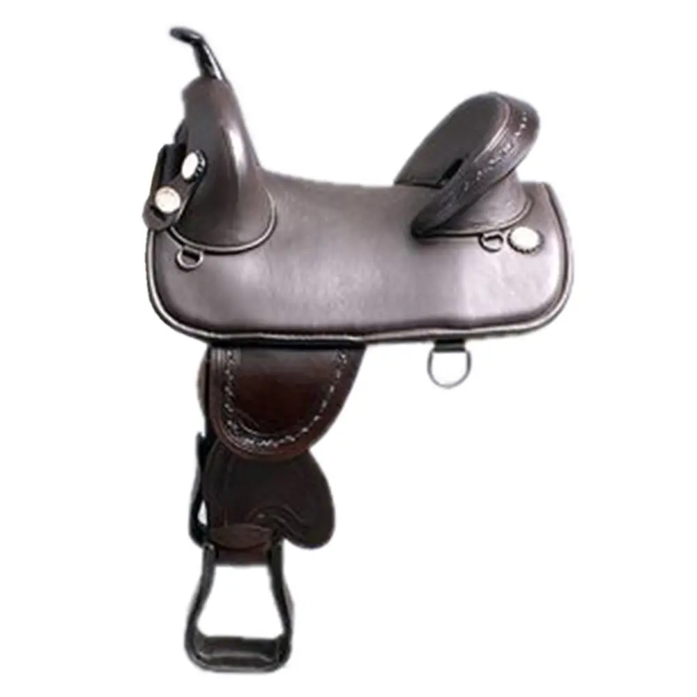 Hilason Western Horse Saddle Treeless Trail Barrel Leather | For Horses 1