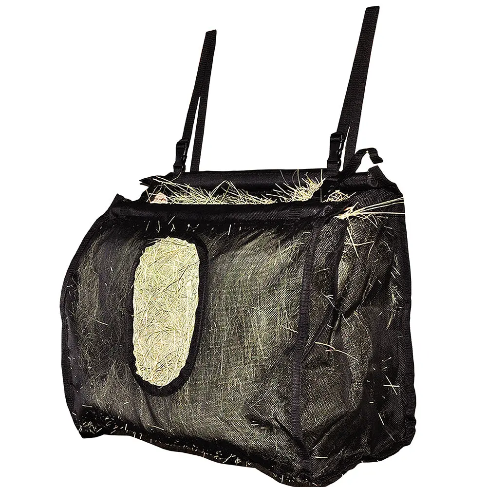 Cashel Horse Mesh Stall Hay Bag Large Holds Flakes Black 1