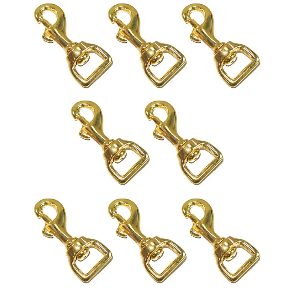Hilason 1" X 3" Western Horse Tack Swivel Eye Bolt Snap – Heavy Duty Solid Brass Trigger Snap 4