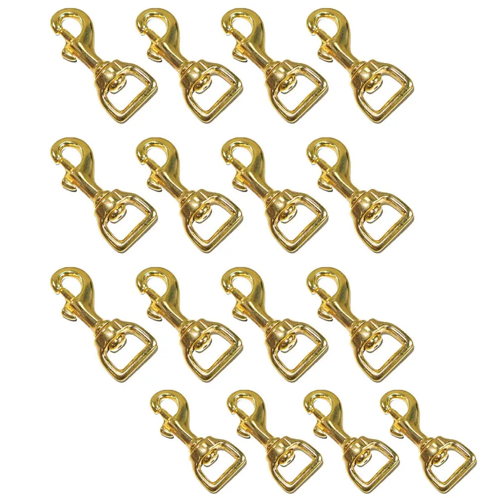 Hilason 1" X 3" Western Horse Tack Swivel Eye Bolt Snap – Heavy Duty Solid Brass Trigger Snap 4