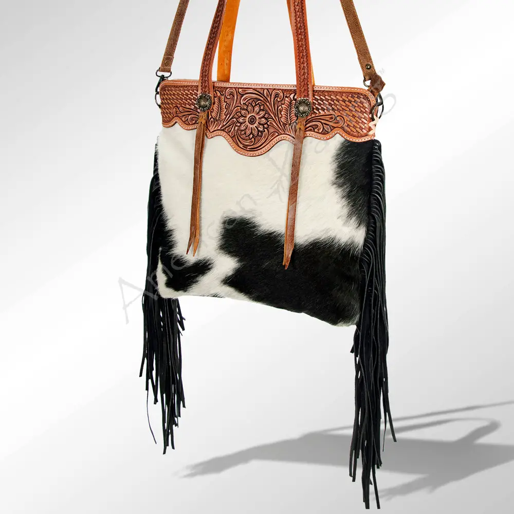 American Darling Cross Body Hand Tooled Hair On-Genuine Leather Western Women Bag Handbag Purse | Crossbody For Cute 1