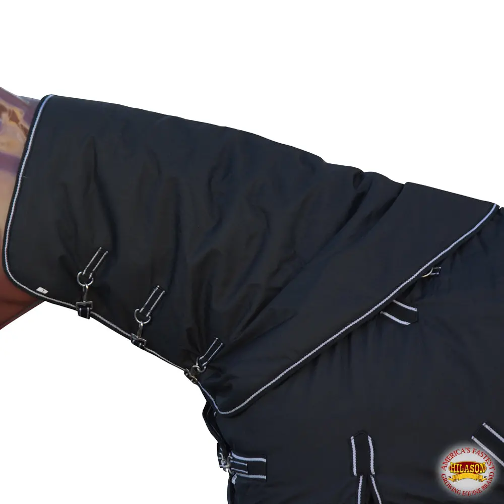 Hilason 600D Winter Waterproof Poly Turnout Horse Hood Neck Cover | Covers For Horses 1