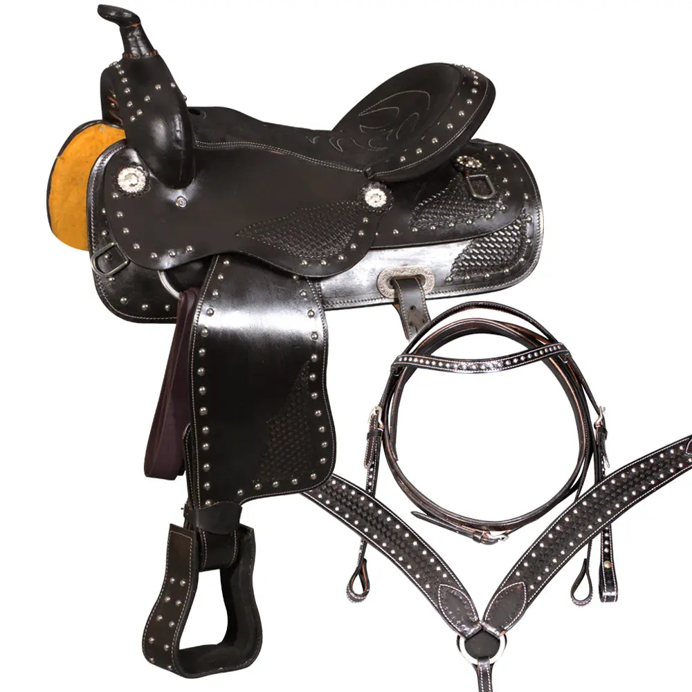 16 In Western Horse Saddle Trail Endurance Leather Great American 1