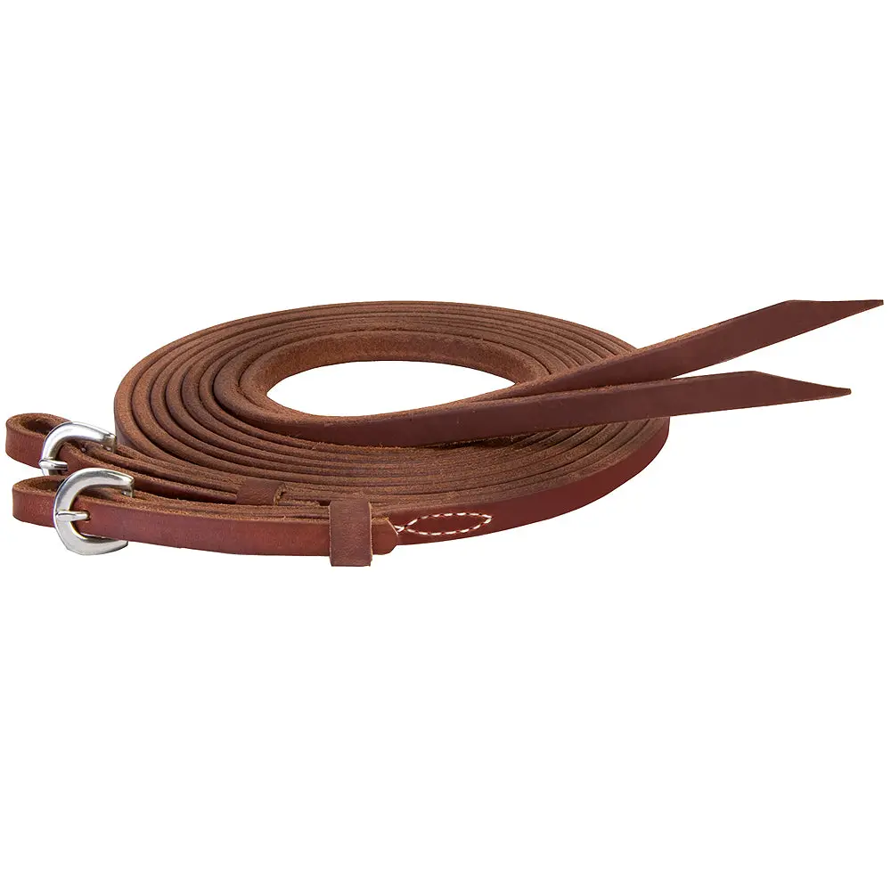 1/2" X 8' Weaver Leather Stacy Westfall Protack Oiled Split Horse Reins 1