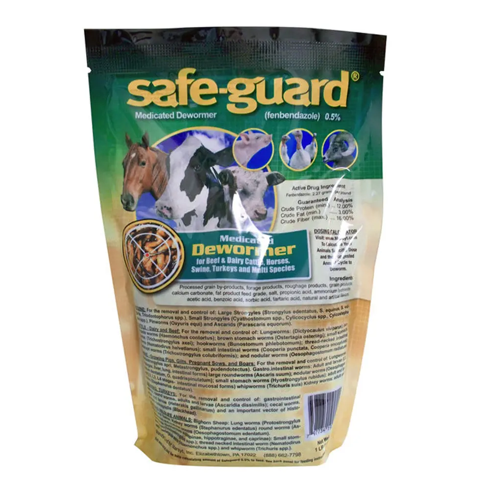 1 Lb Safe Guard 0.5% Pellets Beef Dairy Cattle Equine Swine Growing Turkeys 1