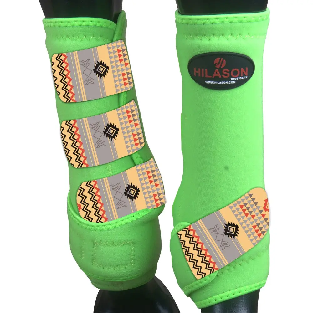 Hilason Horse Medicine Sports Boots Rear Hind Leg 1