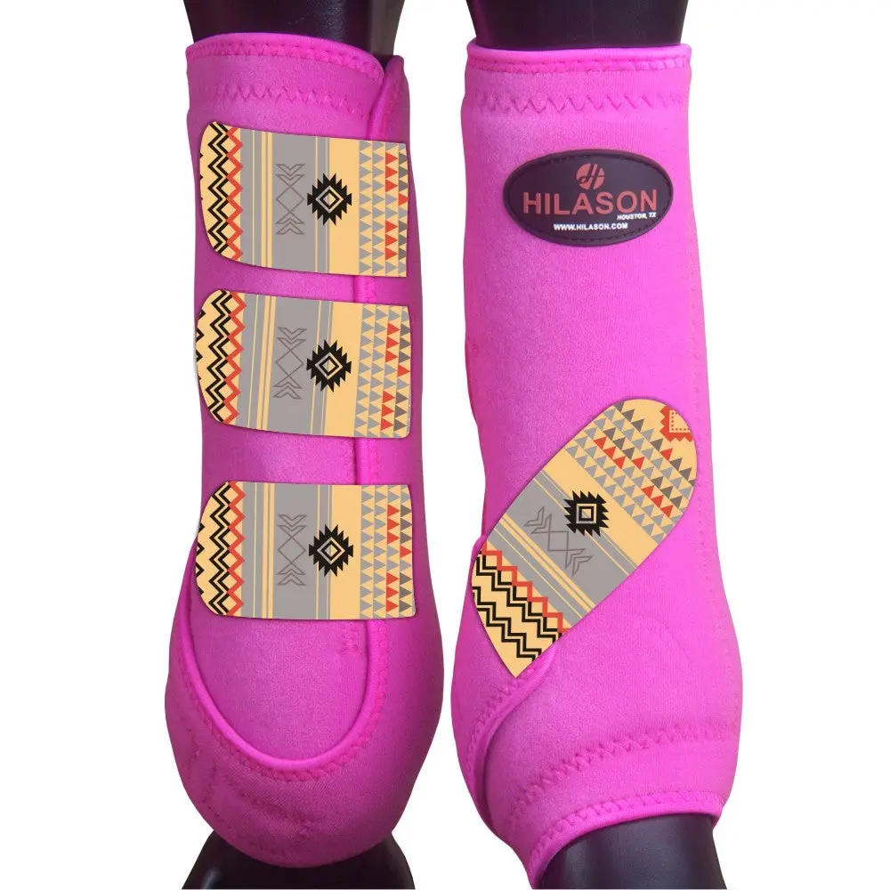 Hilason Horse Medicine Sports Boots Rear Hind Leg 1