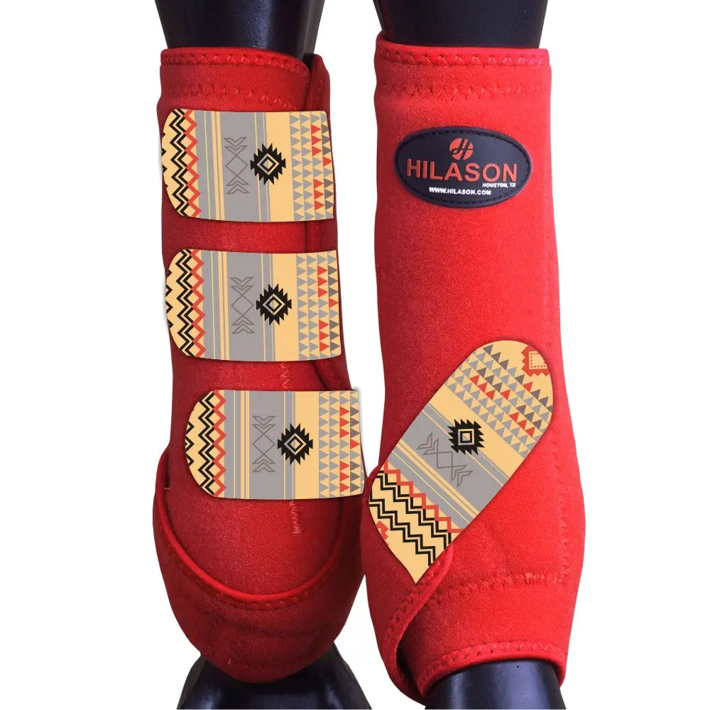 Large Hilason Horse Medicine Sports Boots Rear Hind Leg 1