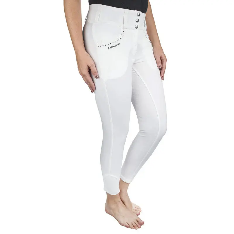 Equine Couture Women Nicole Full Silicone Printed Seat Breeches 3