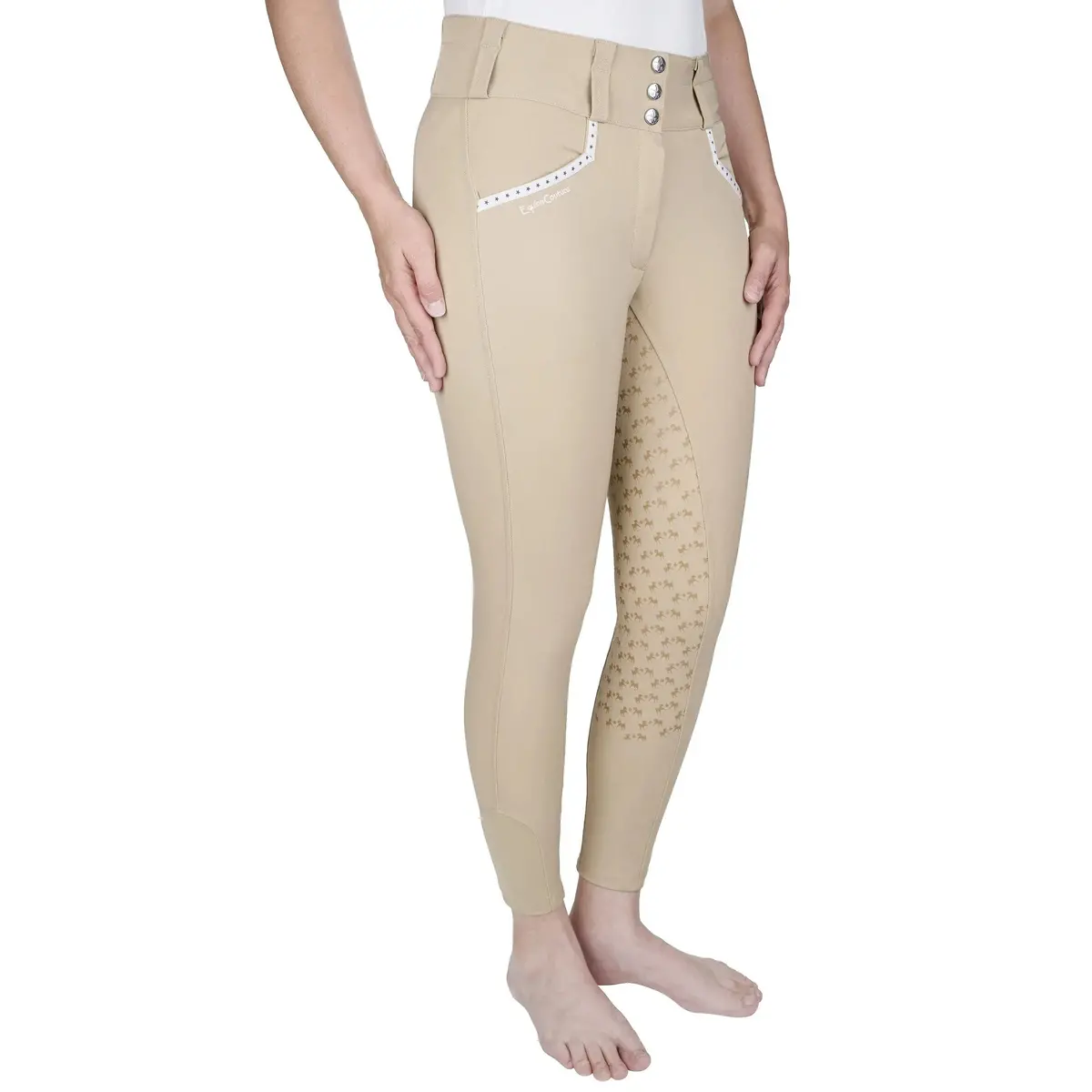 Equine Couture Nicole Full-Silicone Printed Seat Breeches - Image 6