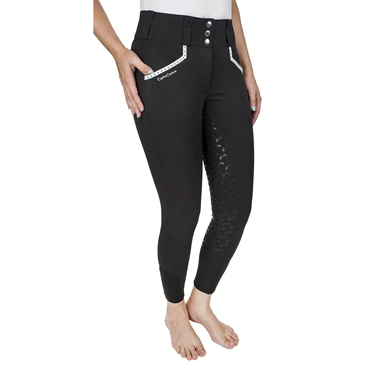 Equine Couture Nicole Full-Silicone Printed Seat Breeches
