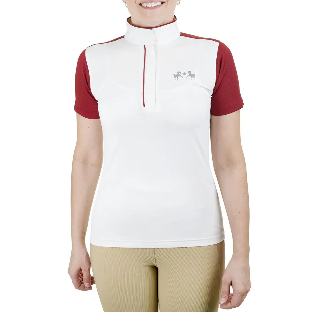 Equine Couture Ladies Magda Equicool Short Sleeve Show Shirt 2