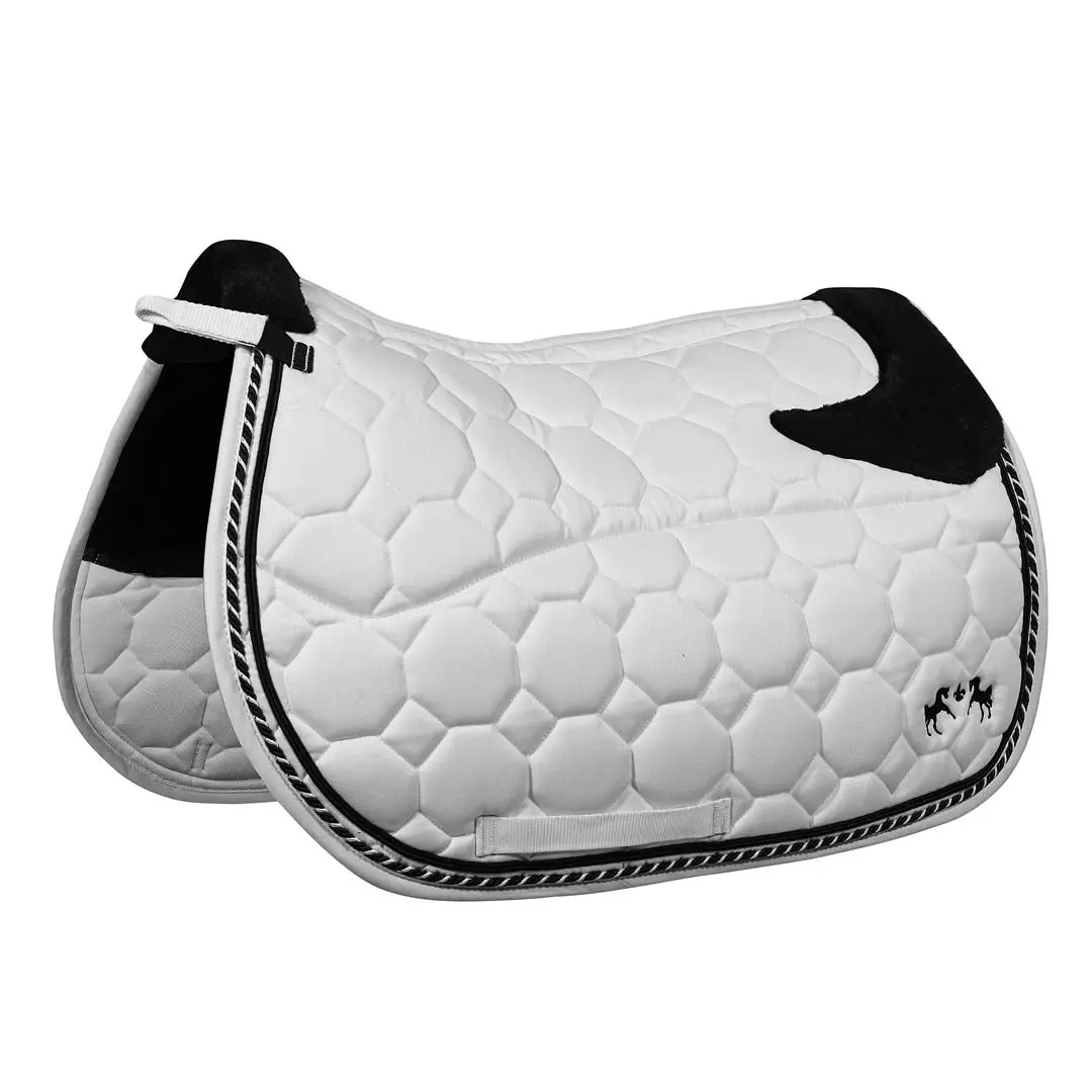Equine Couture Luxe Saddle Pad With White Sherpa Fleece Lining 1