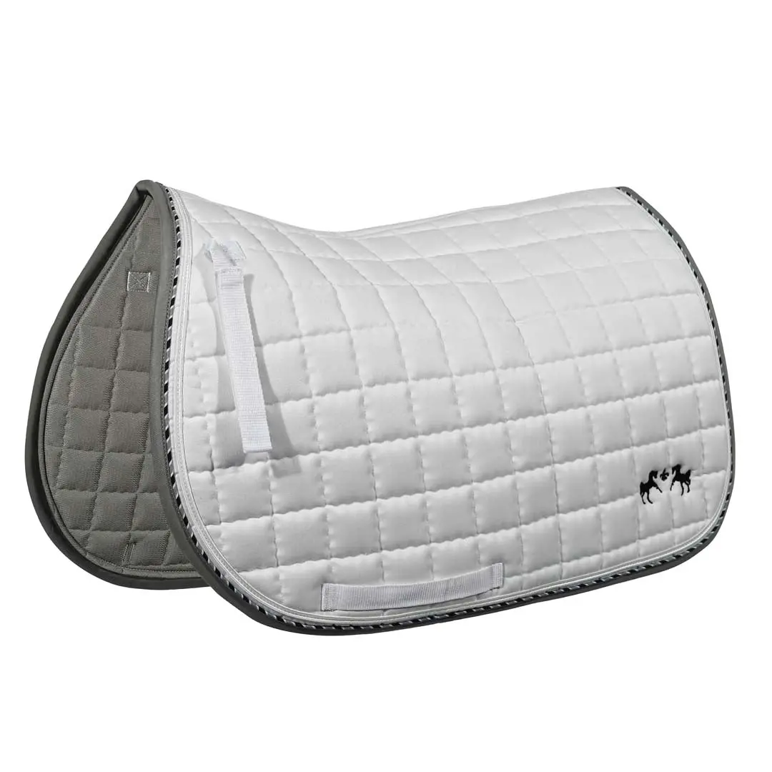 Equine Couture Coolmax Plush White Saddle Pad 1
