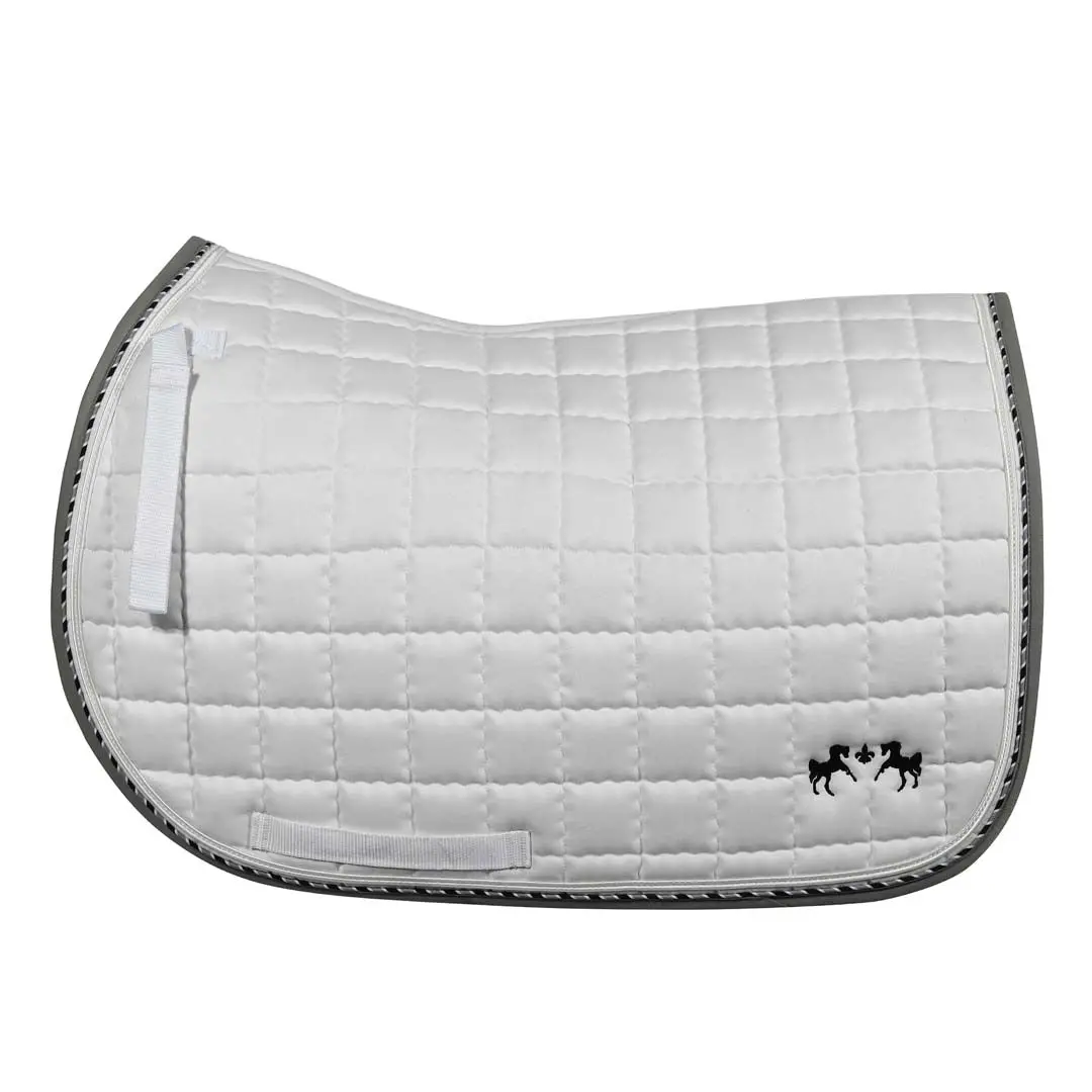 Equine Couture Coolmax Plush White Saddle Pad 2