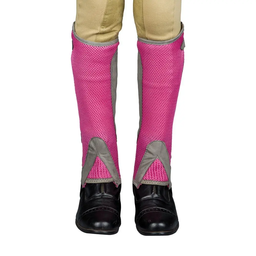 Tuffrider Children's Double Up Air Mesh Half Chap And Glove Set 5