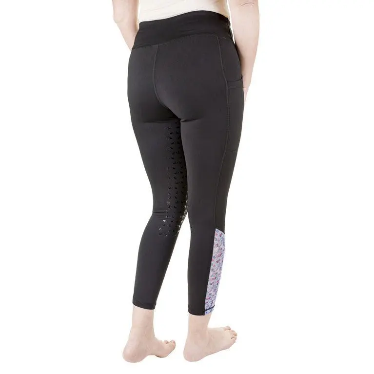 Equine Couture Women Daisy Printed Smyrna Tights 2