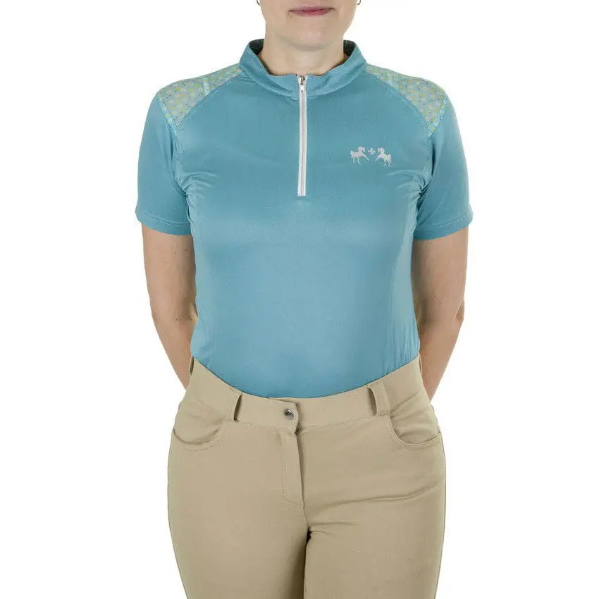 Equine Couture Women Daisy Printed Smyrna Sport Shirt 1