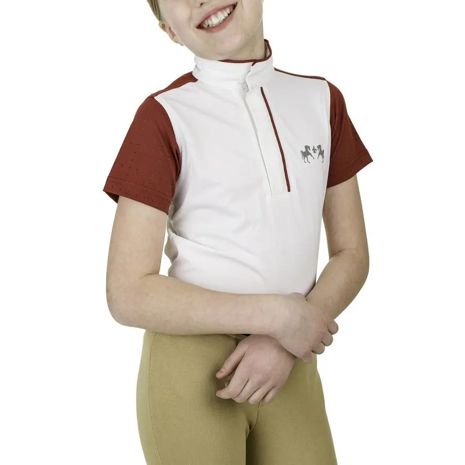 Equine Couture Children's Magda Equicool Short Sleeve Show Shirt 5