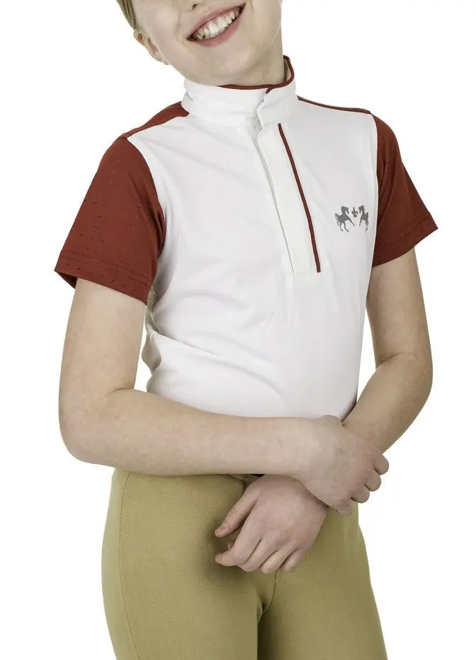 Equine Couture Children's Magda Equicool Short Sleeve Show Shirt 9