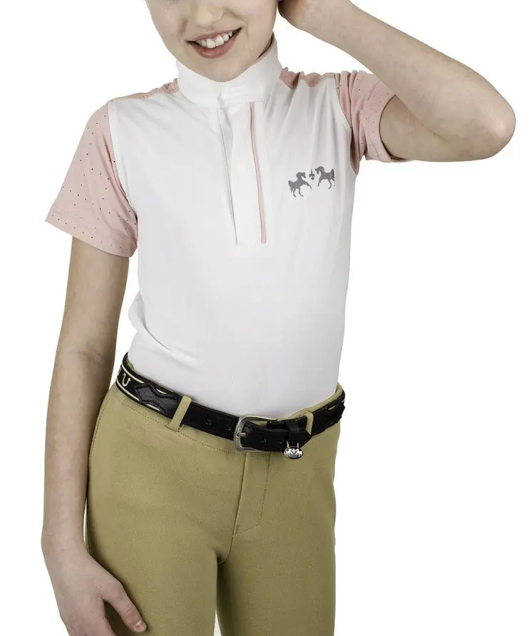 Equine Couture Children's Magda Equicool Short Sleeve Show Shirt 11
