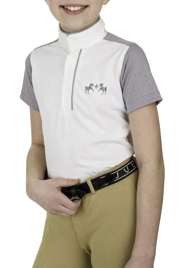 Equine Couture Children's Magda Equicool Short Sleeve Show Shirt 14