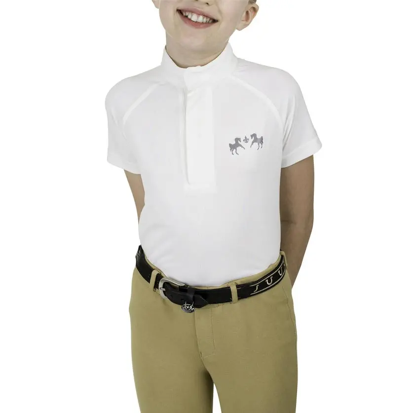 Equine Couture Children's Magda Lace Equicool Short Sleeve Show Shirt 1