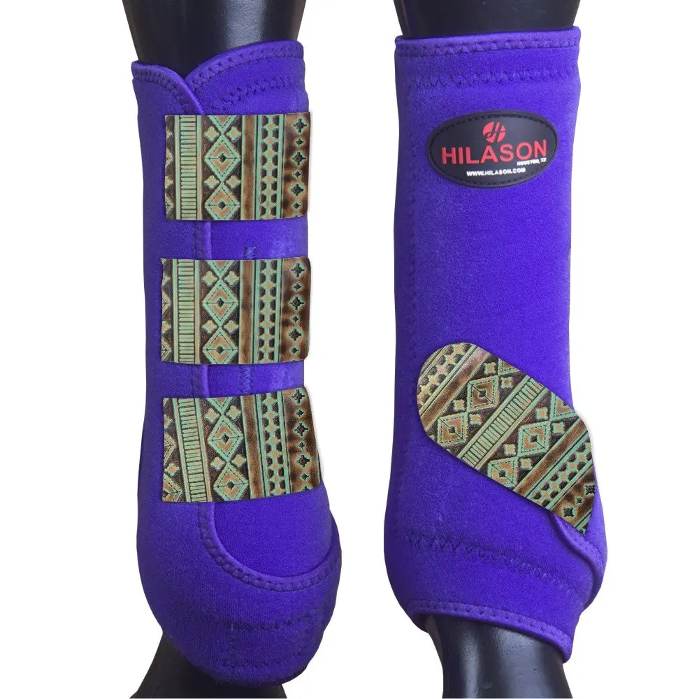 Small Hilason Horse Medicine Sports Boots Rear Hind Leg 1