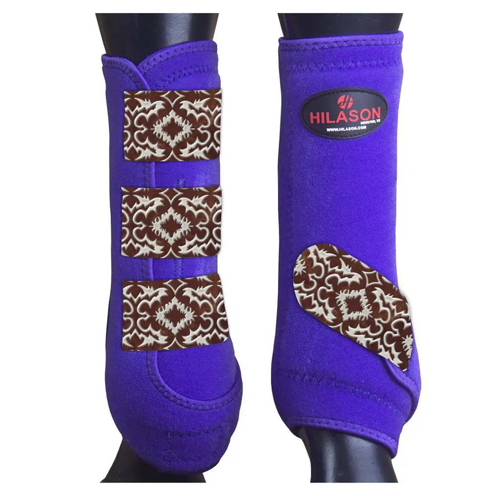 Medium Hilason Horse Medicine Sports Boots Front Leg 1