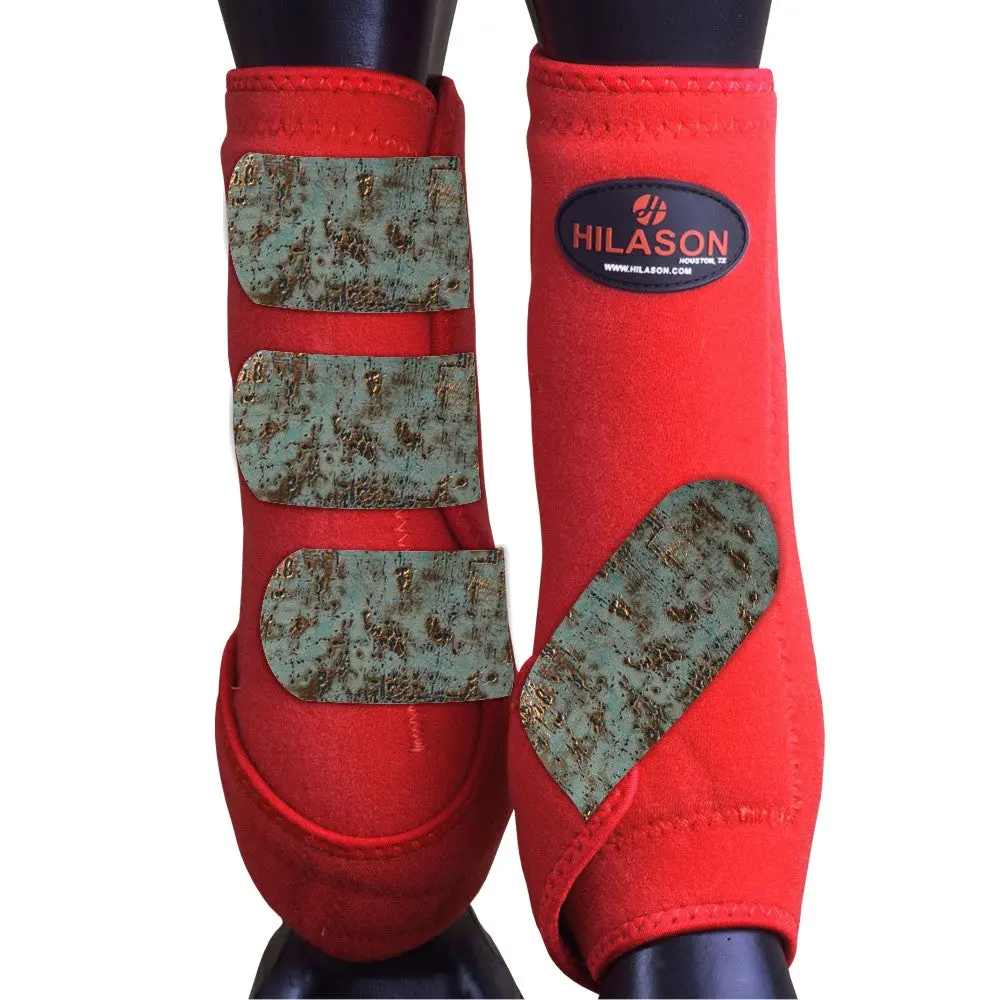 Large Hilason Horse Medicine Sports Boots Rear Hind Leg 1