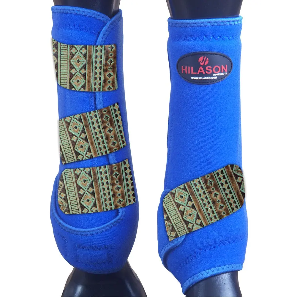 Large Hilason Horse Medicine Sports Boots Rear Hind Leg 1