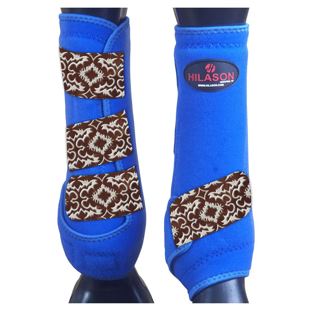 Medium Hilason Horse Medicine Sports Boots Rear Hind Leg 1