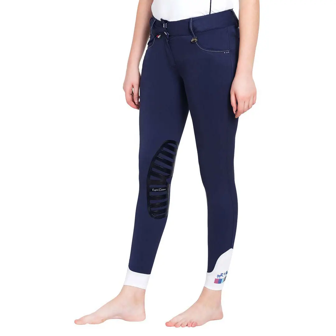 Equine Couture Ladies Darsy Silicone Knee Patch Breeches 1