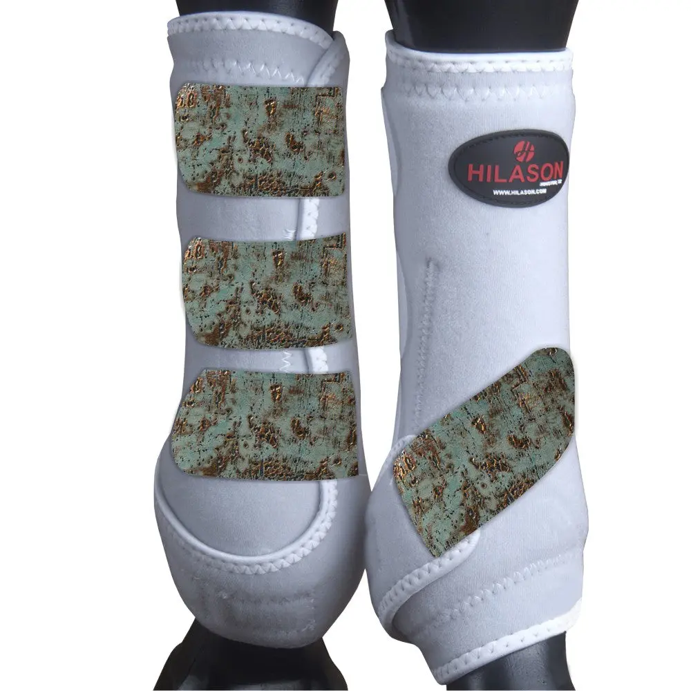 Large Hilason Horse Medicine Sports Boots Rear Hind Leg 1