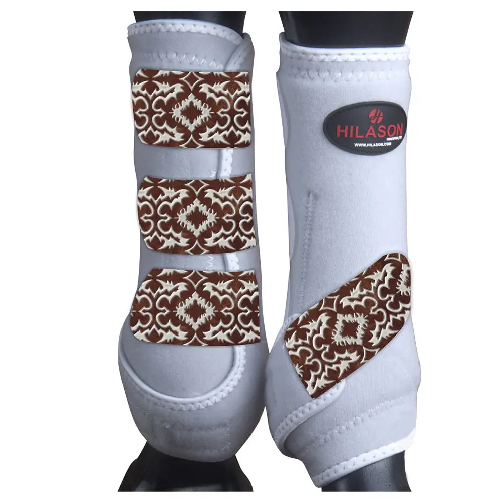 Large Hilason Horse Medicine Sports Boots Front Leg 1