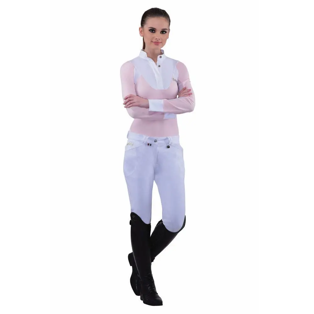 Equine Couture Ladies Sarah Silicone Knee Patch Breeches 1