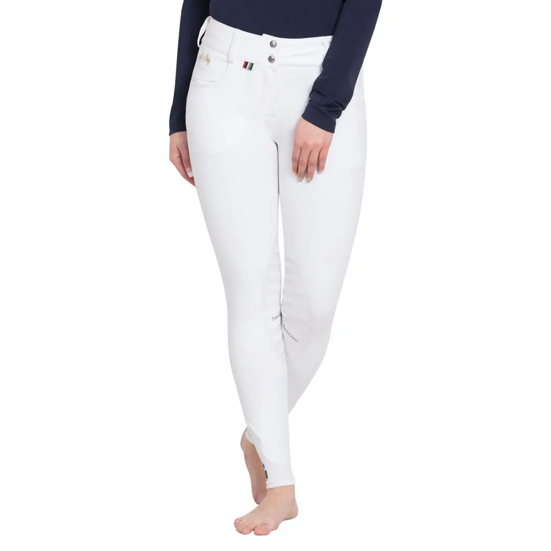 Equine Couture Ladies Sophie Silicone Knee Patch Breeches 1