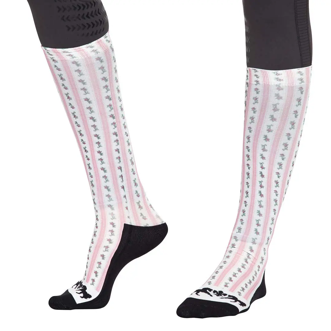 Equine Couture Ladies Isabel Padded Knee Hi Boot Socks 1