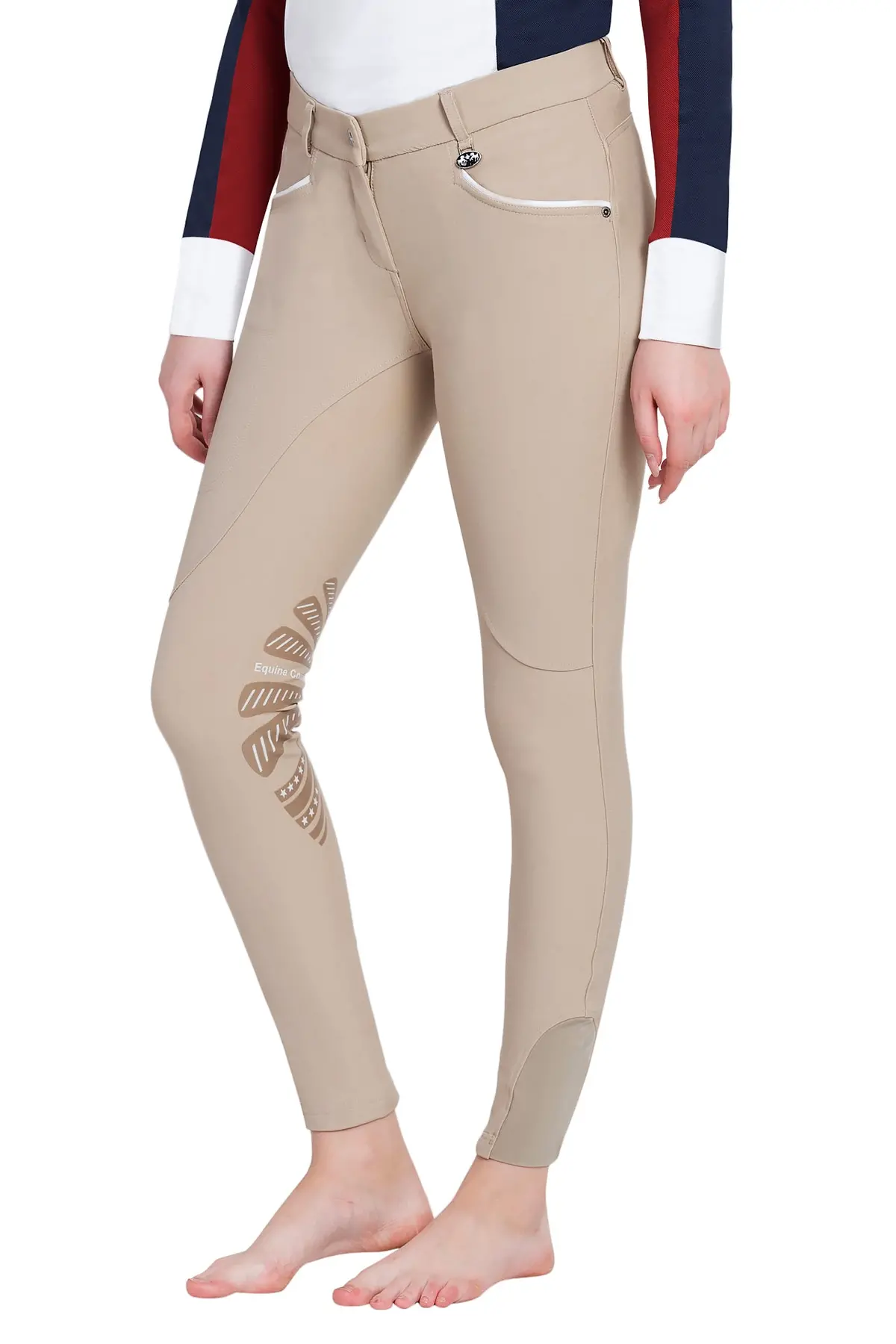Equine Couture Ladies Lille Knee Patch Breeches 2