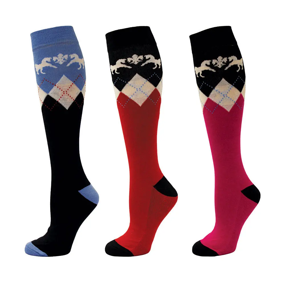 Equine Couture Ladies Hadley Knee Hi Socks - 3 Pack 1
