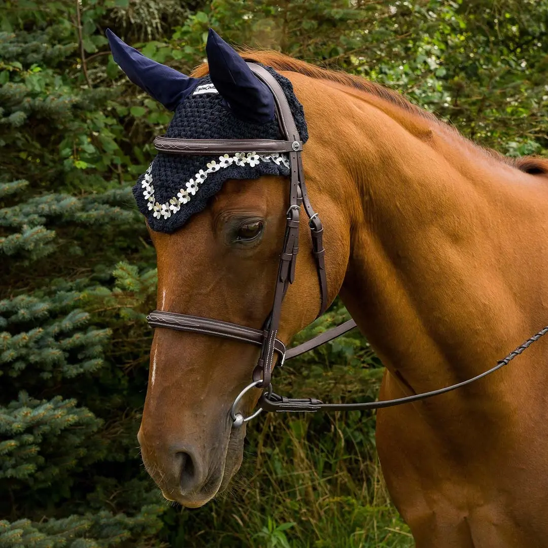 Equine Couture Floral Fly Bonnet 4